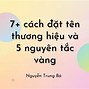 Cách Đặt Tên Thương Hiệu Sản Phẩm