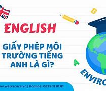 Giấy Phép Môi Trường Tiếng Anh Là Gì